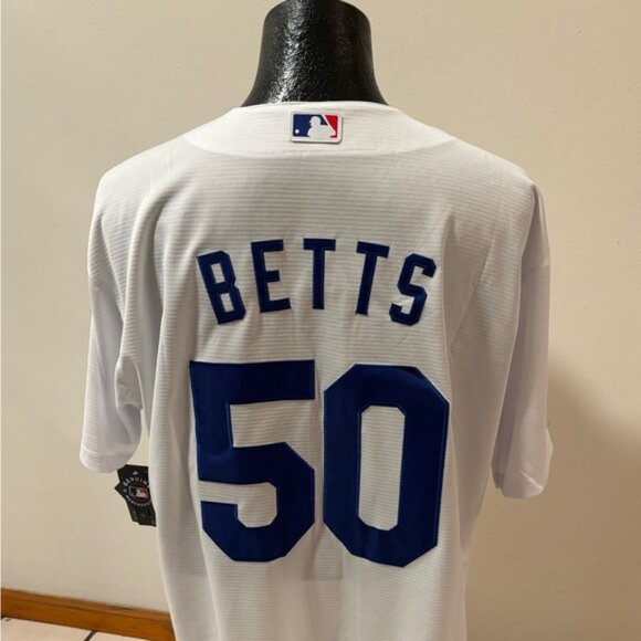 Los Angeles Dodgers Mookie Betts # 50 Jersey , Unisex - Picture 6 of 16